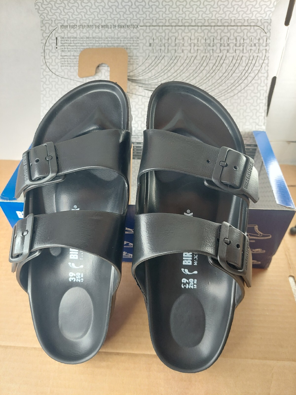 Birkenstock Arizona Essentials EVA Black Unisex Size US Sandals