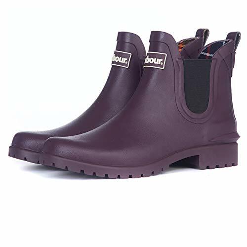 Barbour Women's Wilton Wellington Rain Boots - Eggplant