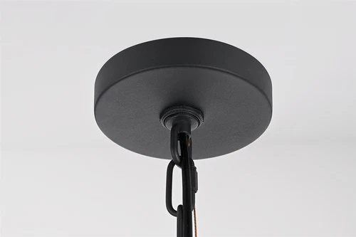 Living District Gage 12" Lantern Pendant In Black - Picture 6 of 8