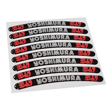 MF8180 Adesivi Cerchi 3D Gel Yoshimura Universale Moto Scooter Cross E-Bike