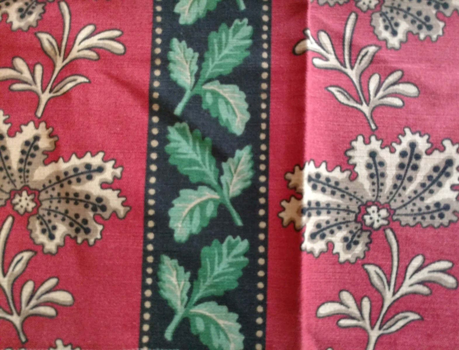 NINA CAMPBELL Fabric Remnant SANS SOUCI / COLONY STRIPE ENGLAND