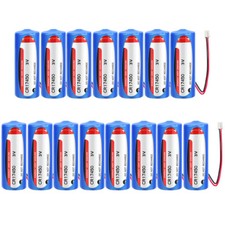 15x For EVE CR17450 3V 2400mAh PLC Battery Industrial Control Battery w/2.0 Plug
