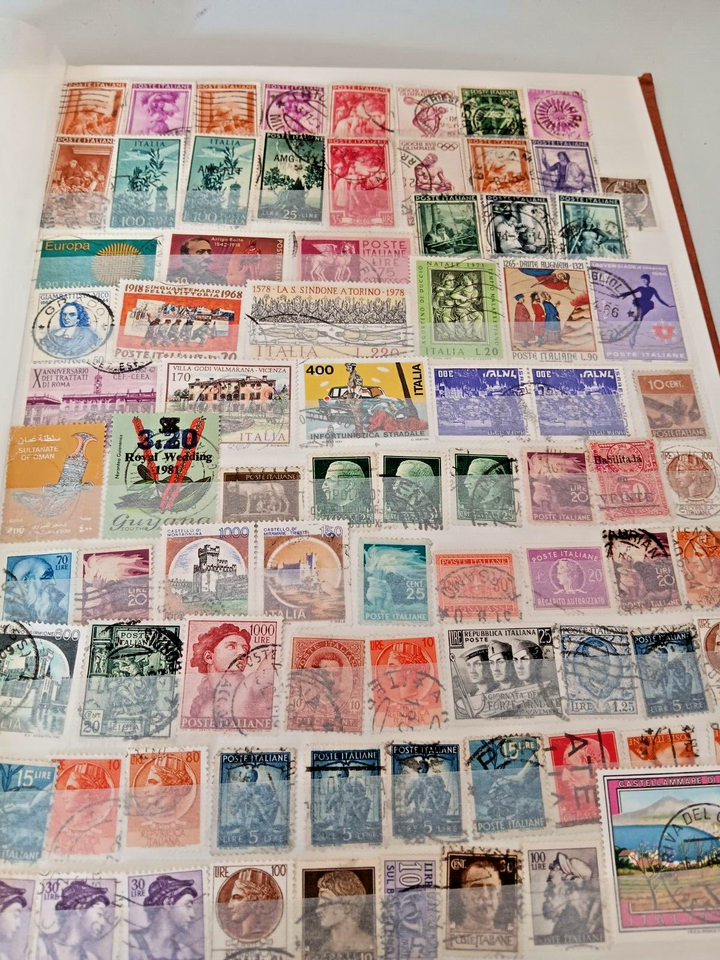 stamp stock book used with 2165 world stamps on 16 pages see all photos