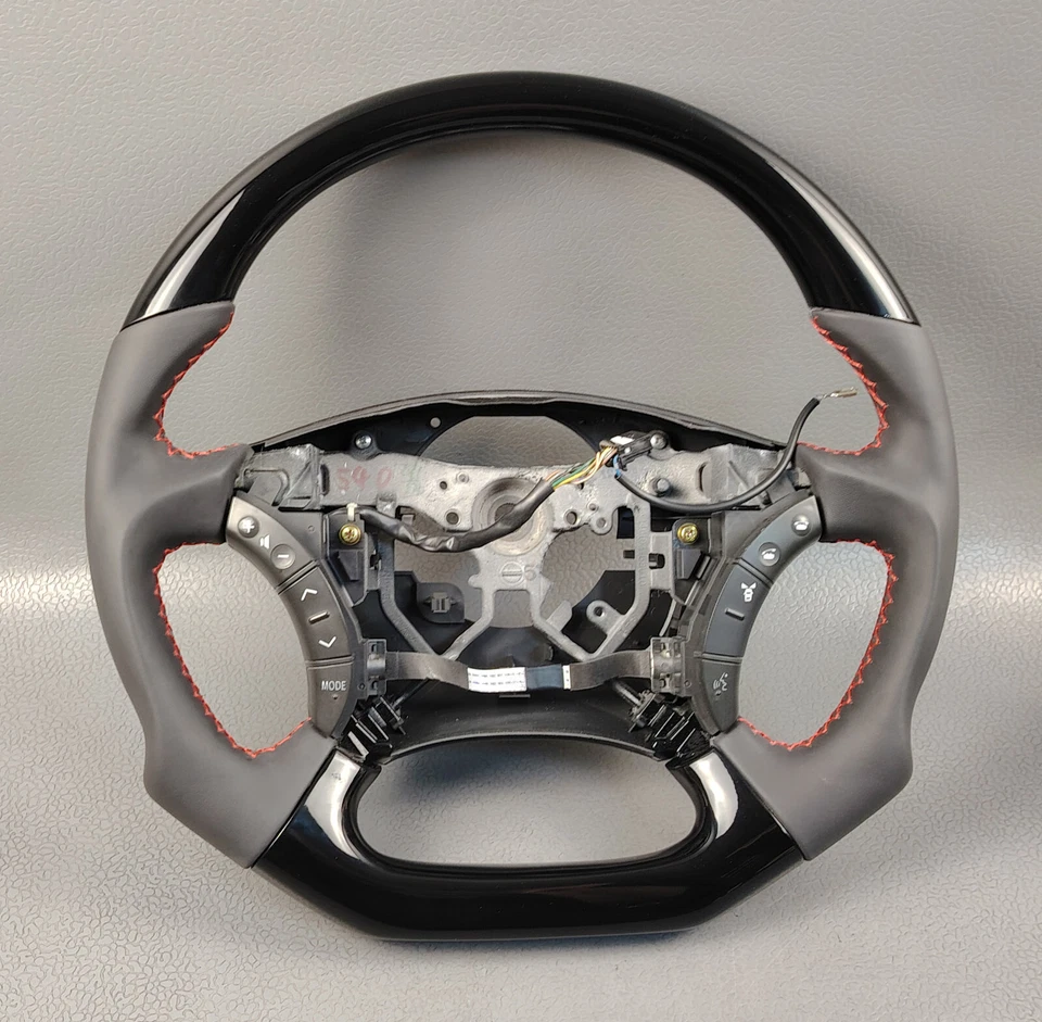 Toyota Land Cruiser 100 4RUNNER Lexus GX470 LX470 PIANO BLACK STEERING WHEEL - Image 2 of 4