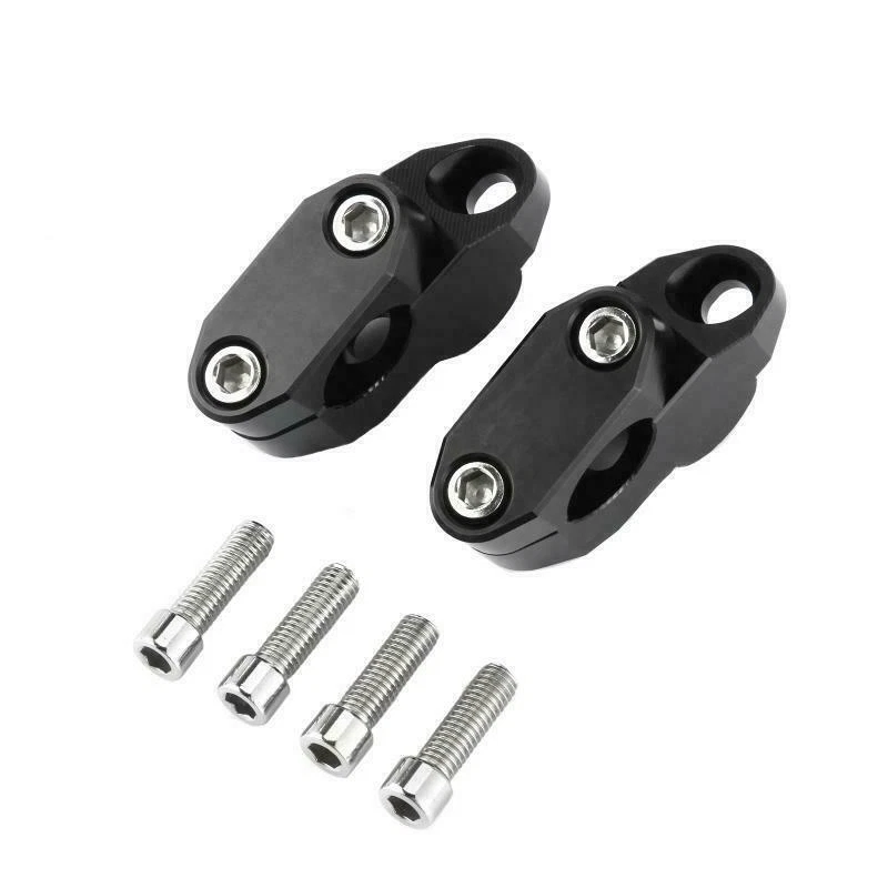Abrazaderas de montaje de manillar desplazadas 22 mm 7/8" elevadores aptos para Moto Guzzi V7 2014-2019 Foto 2 de 4