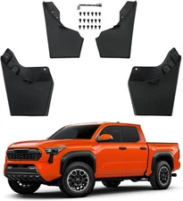 Splash Guards Mudguard 4PCS Front & Rear Mud Flaps For 2024 2025 Toyota Tacoma