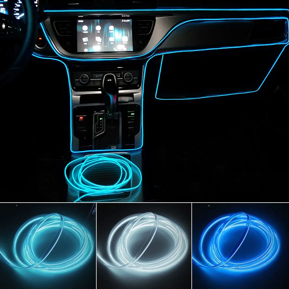 Car Interior Lights Atmosphere Ambient Light Tube LED Strip Flexible Neon Lamp