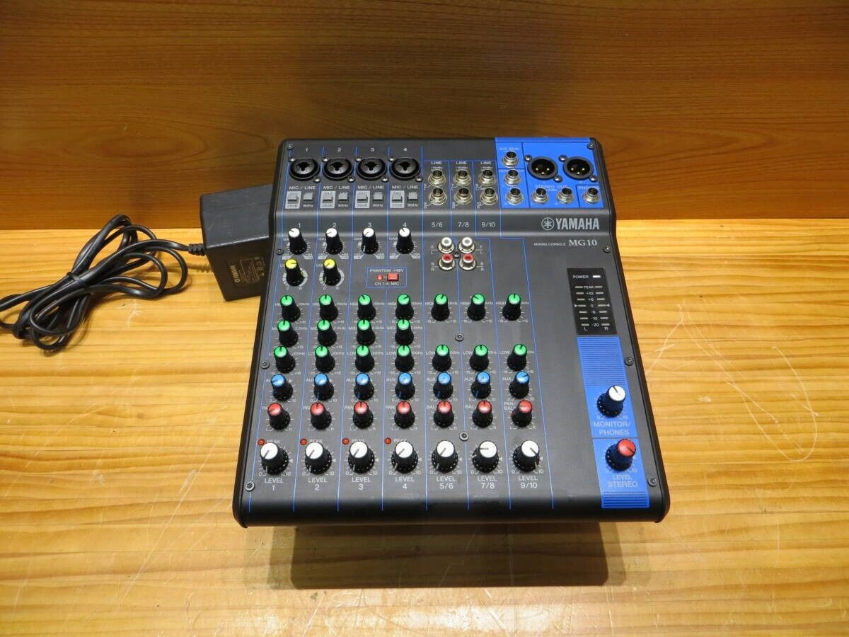 svælg begrænse trække sig tilbage Yamaha MG10XUF 10-Channel Analog Mixer Used with Adapter F/S | eBay