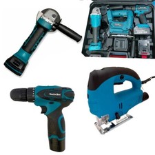 Kit 3 in 1 Smerigliatrice Flex Trapano Avvitatore Seghetto Alternativo 72V 5ah - Miniatura 1