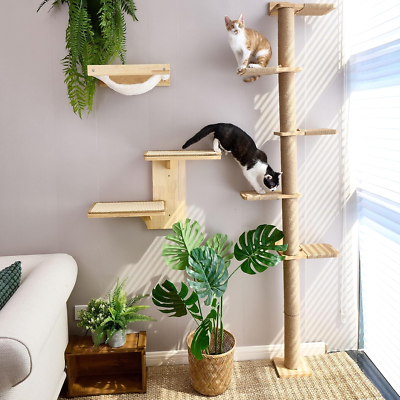 Living Room Diy Cat Scratching Tree Build Modern Cat Scratchers