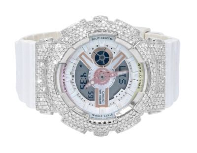 限定値下げ ほぼ未使用CASIO G-SHOCK Baby-G BA-110 Casio Baby G 43MM BA-110 Genuine Diamond Watch 6 1/2 CT | eBay