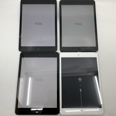 *READ DESCRIPTION* Lot of 4 Apple iPad Mini 1st Gen #102