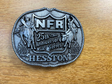 Vintage National Finals Rodeo 25th Anniversary Edition Belt Buckle 1983 