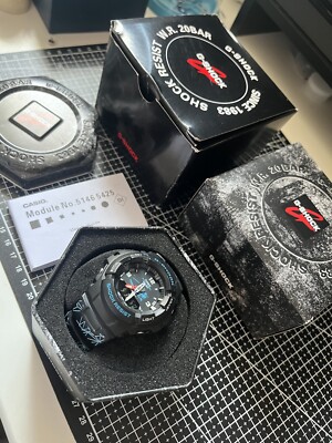 Japan Exclusive G SHOCK G-100 Marlboro BLACK LIMITED EDITION Electric Blue