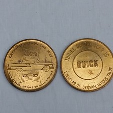 1954 GM General Motors CHEVROLET BUICK 50 Million Cars Promo Coin Token 1 1/4"