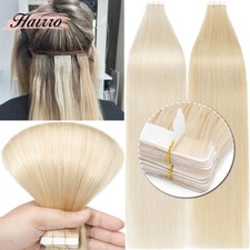 Invisible Thick Tape In Real Human Remy Hair Extensions Straight Double Drawn US