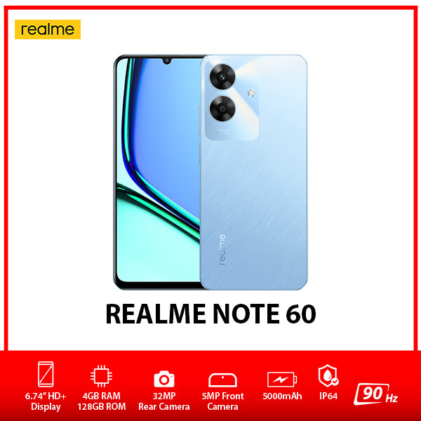 NEW Realme Note 60 4GB+128GB BLUE Global Ver. Dual SIM