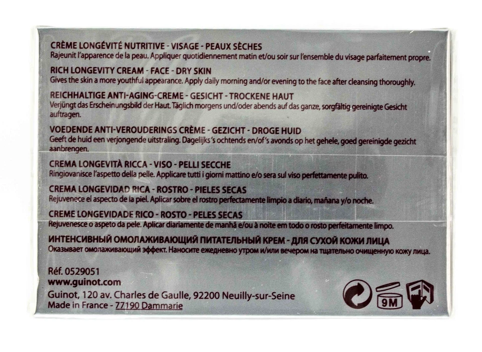 Guinot Age Nutritive Face Cream 1.6oz/50ml NIB AUTH - Image 3 of 4