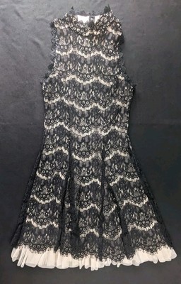 Francesca's Lace Black & Tan Sleeveless Party Coctail Dress Women s Size XS NWT