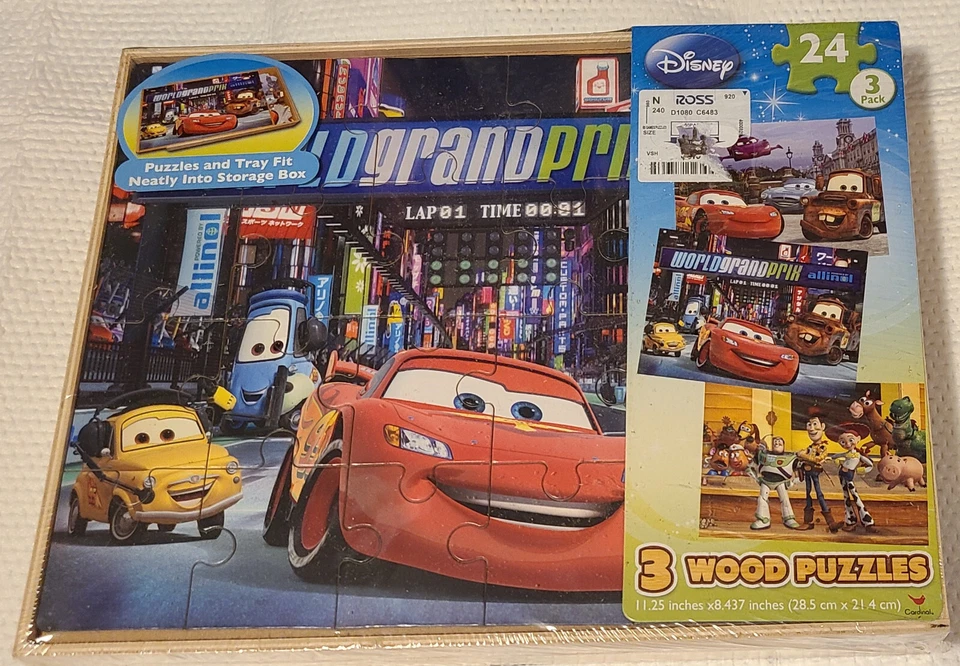 Rompecabezas de madera Buzz Lightyear de Disney Cars 3 rompecabezas 2013 72 piezas Foto 4 de 4