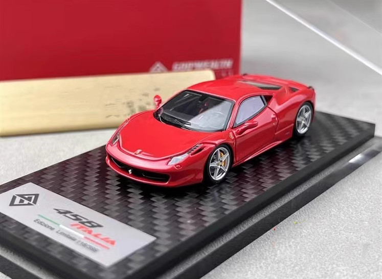1:64 Resin Car Model Ferrari 458 Italia Rosso Corsa