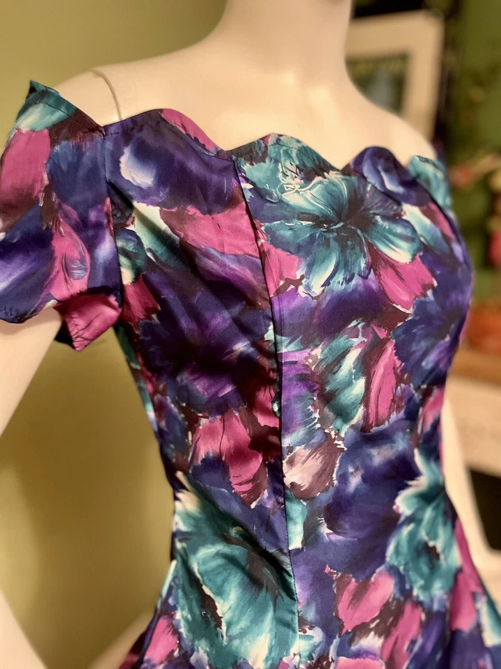 Vintage POR ESCOLHA Arianna Grande Tule Fit & Flair Mini Jardim/Vestido de Festa P - Imagem 4 de 4