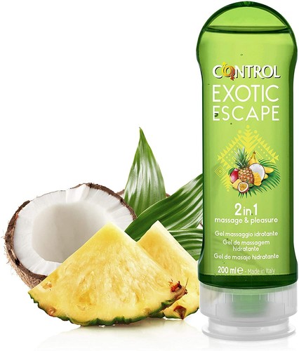 CONTROL Massage Sensual Lubrificante Intimo Gel Stimolante a Base Acqua 200 ml - Foto 3 di 23