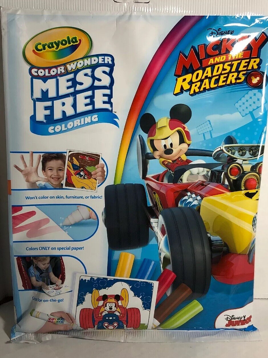 Crayola Mickey and the Roadster racers Color Wonder Paper an