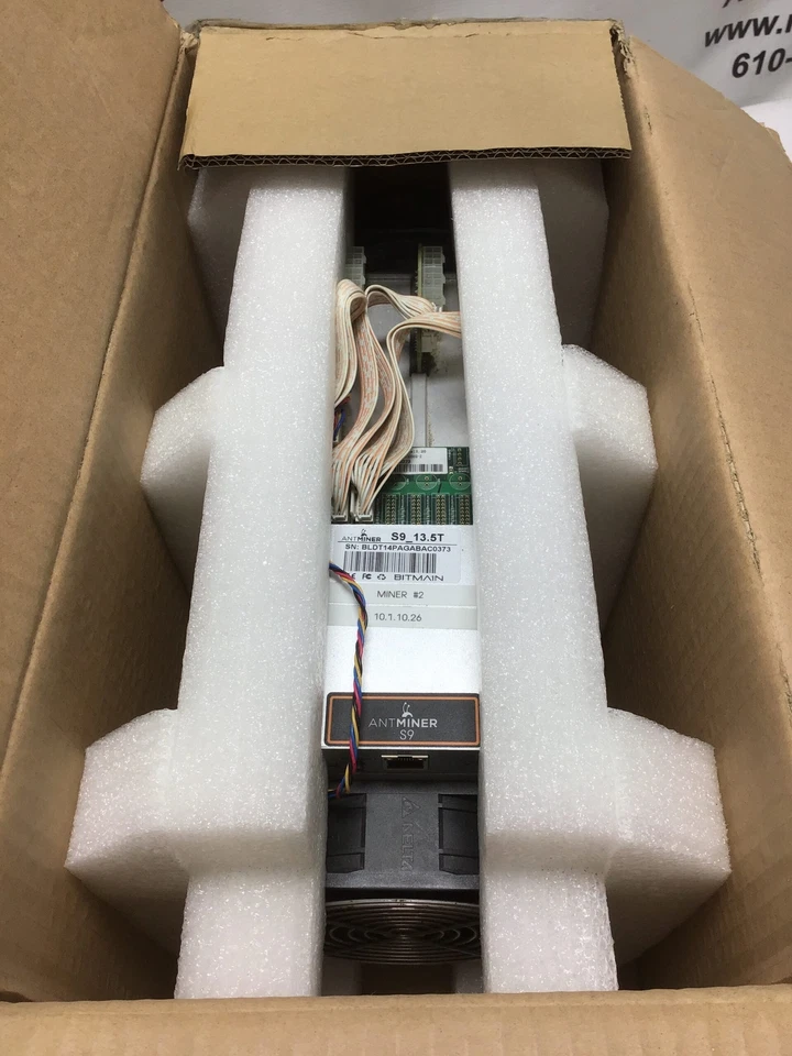 Bitmain Antminer S9_13.5T ASIC Bitcoin Miner with Power Supply - Great Deal - Image 2 of 4