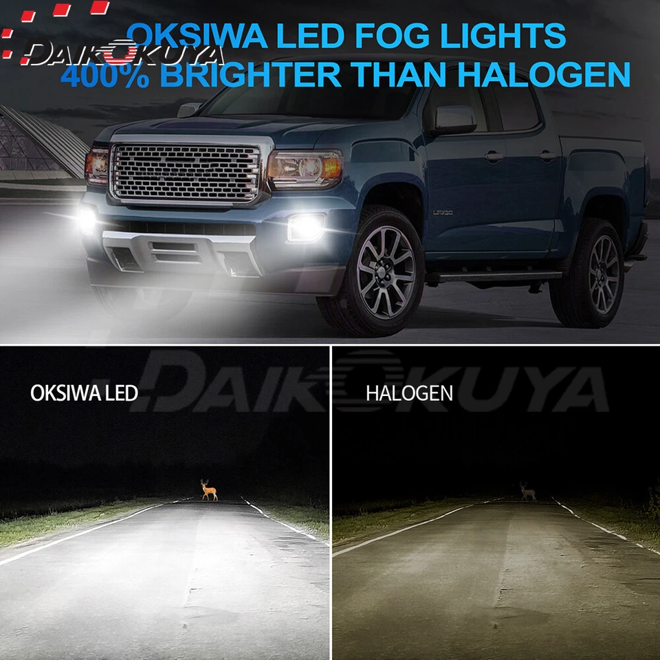 Par de luces antiniebla LED aptas para Chevy Tahoe Avalanche Suburban GMC 2007-2014 lámparas Foto 2 de 4