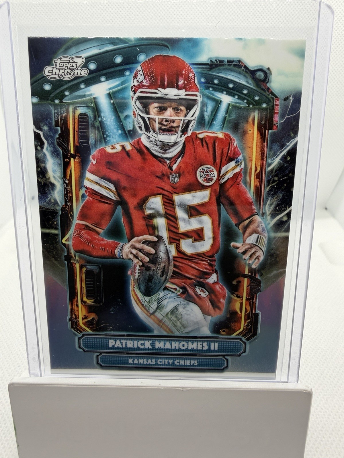 2025 Topps Cosmic Football Patrick Mahomes II Extraterrestrial Talent