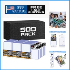 Deluxe Card Protection Set: 1000 PCS TopLoaders & Soft Sleeves for Trading Cards