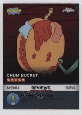 2025 Topps Chrome Spongebob 25th Kelp Reviews Chum Burger #BB-7 1by6