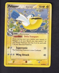 Pelipper 26/100 EX Crystal Guardians Rare