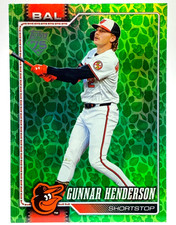 GUNNAR HENDERSON ORIOLES SHORT PRINT HOLIDAY FOIL / 2026 TOPPS SERIES 1 #46