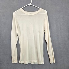 WinterSilks Baselayer Women's S Cream Colored Top For People w Wool Allergy SKI