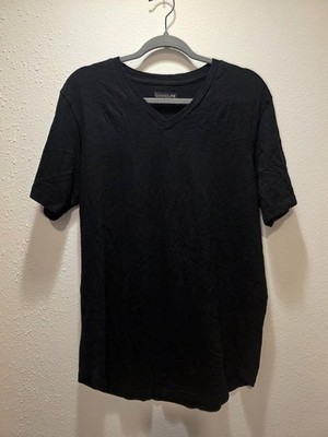 Goodlife Shirt Mens L Black Short Sleeve Crew Neck Tri Blend Soft USA Curve Hem