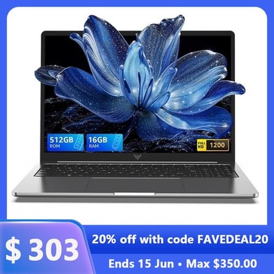 ACEMAGIC LX16Pro 16'' FHD Gaming Laptop AMD Ryzen 4300U 16GB RAM 512GB SSD WiFi 5