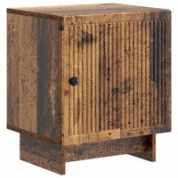Nachttisch Altholz Massivholz 43X34,5X50 Cm Industriestil Beistelltisch