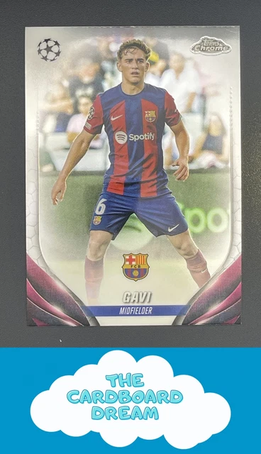 Gavi 2023-24 Topps Chrome UEFA Club Competitions #63 FC Barcelona