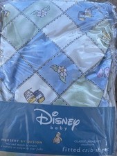 Vtg NWT Disney Winnie the Pooh Fitted Crib Sheet Nursery Baby Bedding 28 x 52