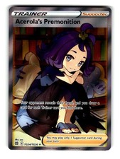 Pokemon Acerola's Premonition TG24/TG30 SWSH09:TG Holofoil NM on eBay