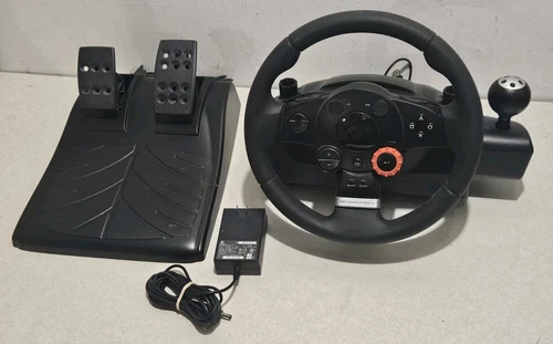 Logitech Driving Force GT Steering Wheel & Pedals E-X5C19 PC PS3 - TESTED WORKS