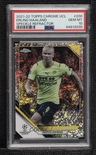 2021 Topps Chrome Erling Haaland Refractor