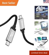 1.6Ft High-Performance Thunderbolt 4 Cable - 40Gbps Transfer, 8K Display Support