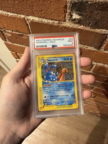 2003 Pokemon Aquapolis Holo Azumarill #H4 PSA 9 MINT