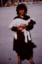 MAR 1965 Street Scene Kid Girl  Kodachrome Slide CN-C