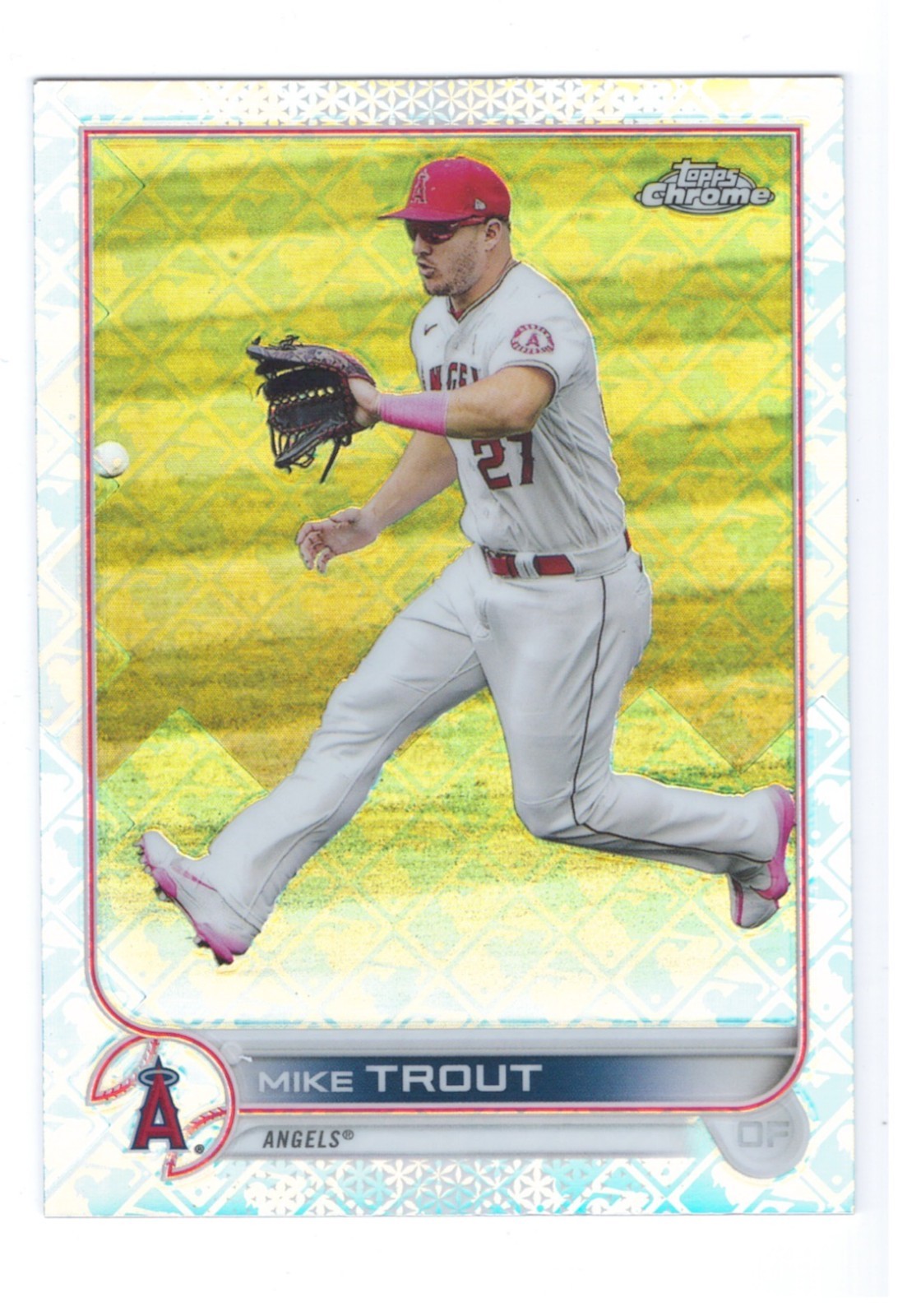 2022 Topps Chrome Logofractor Mike Trout #27 Angels FREE SHIPPING!!