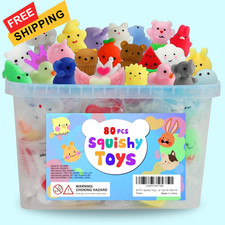 80Pcs Party Favors for Kids 4-8, Kawaii Squishies Mochi Squishy Toy Bulk...