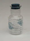 Vintage Pyrex Cornflower Country Blue Glass Juice 2 Qt Carafe W/ Lid 7520